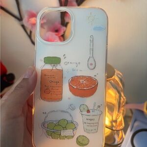 Cute Illustrated iPhone Case - White